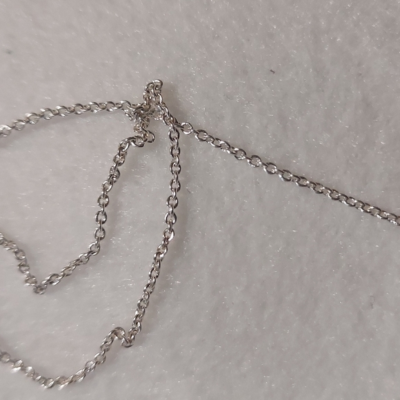 1990s to 2000s sterling silver, pearl and clear glass necklace by Vantel Pearls - Picture 3 of 4